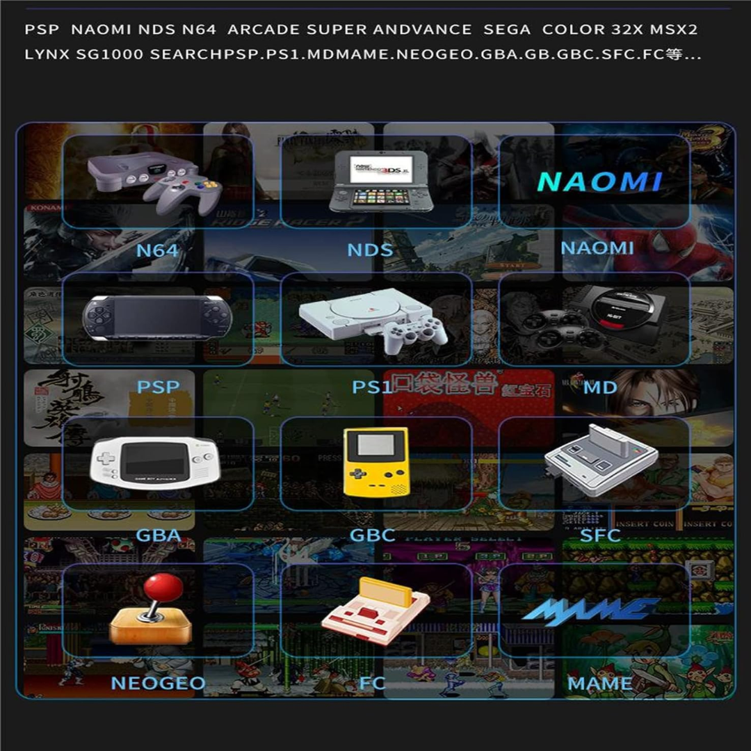 X2 Gaming Console, PLUS BLUE 4K HD Video Games, +30000 Retro Games