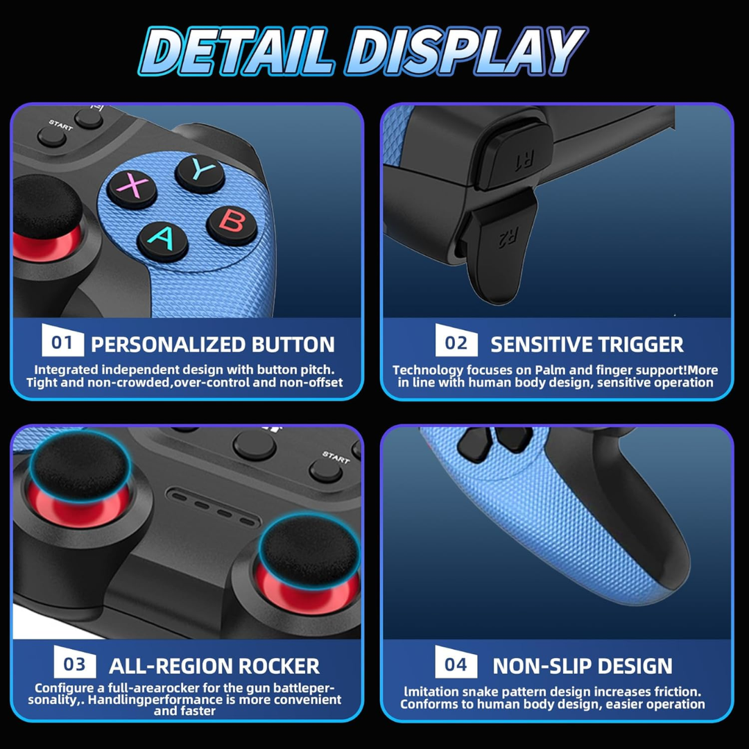 X2 Gaming Console, PLUS BLUE 4K HD Video Games, +30000 Retro Games