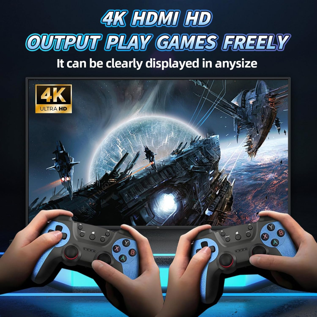 X2 Gaming Console, PLUS BLUE 4K HD Video Games, +30000 Retro Games