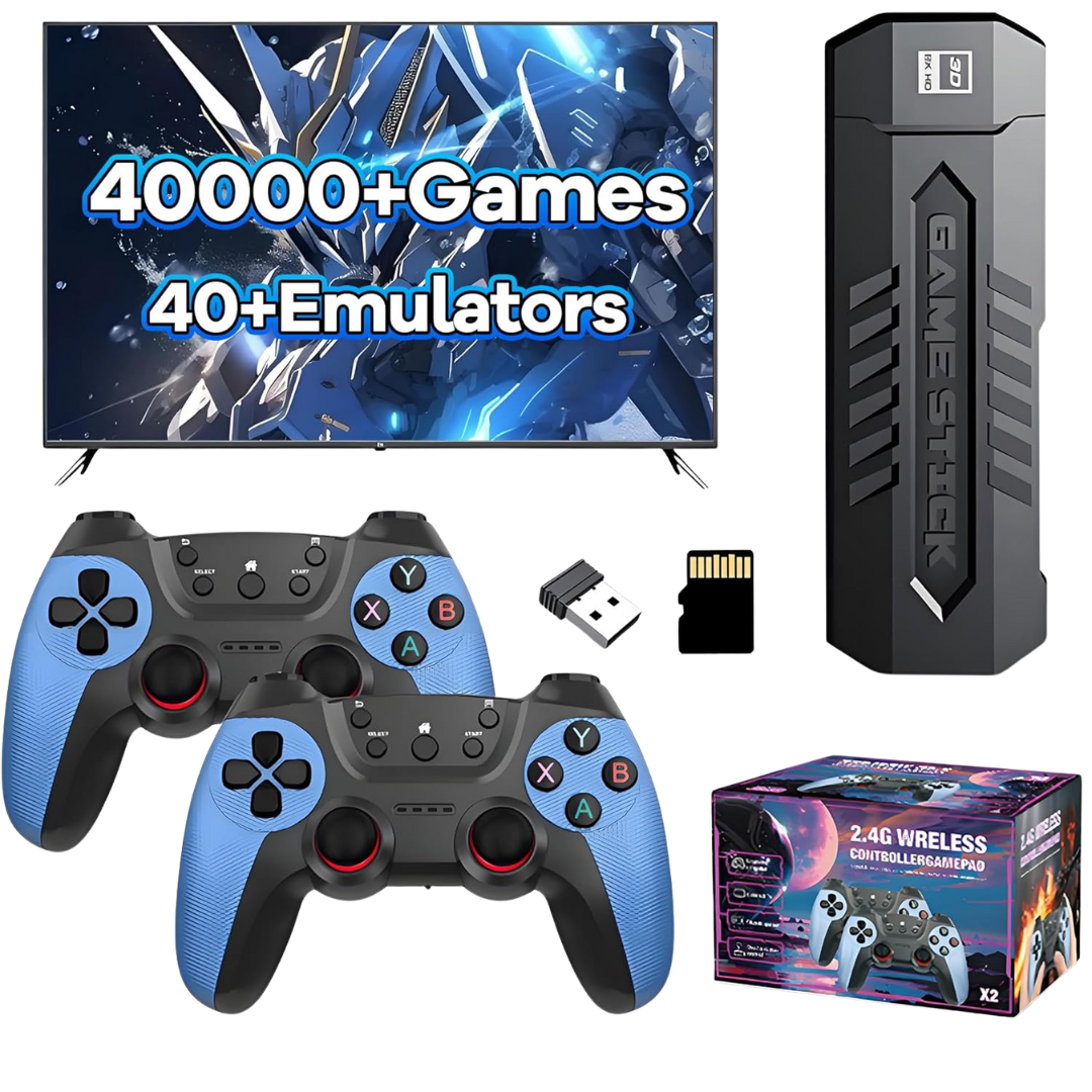 X2 Gaming Console, PLUS BLUE 4K HD Video Games, +30000 Retro Games